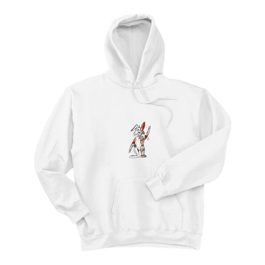 White Robo Hoodie